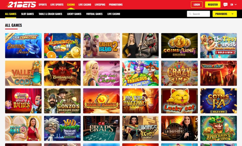 21bets Game Library